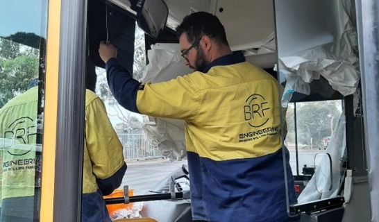 Mechanic Installing Protection Screen